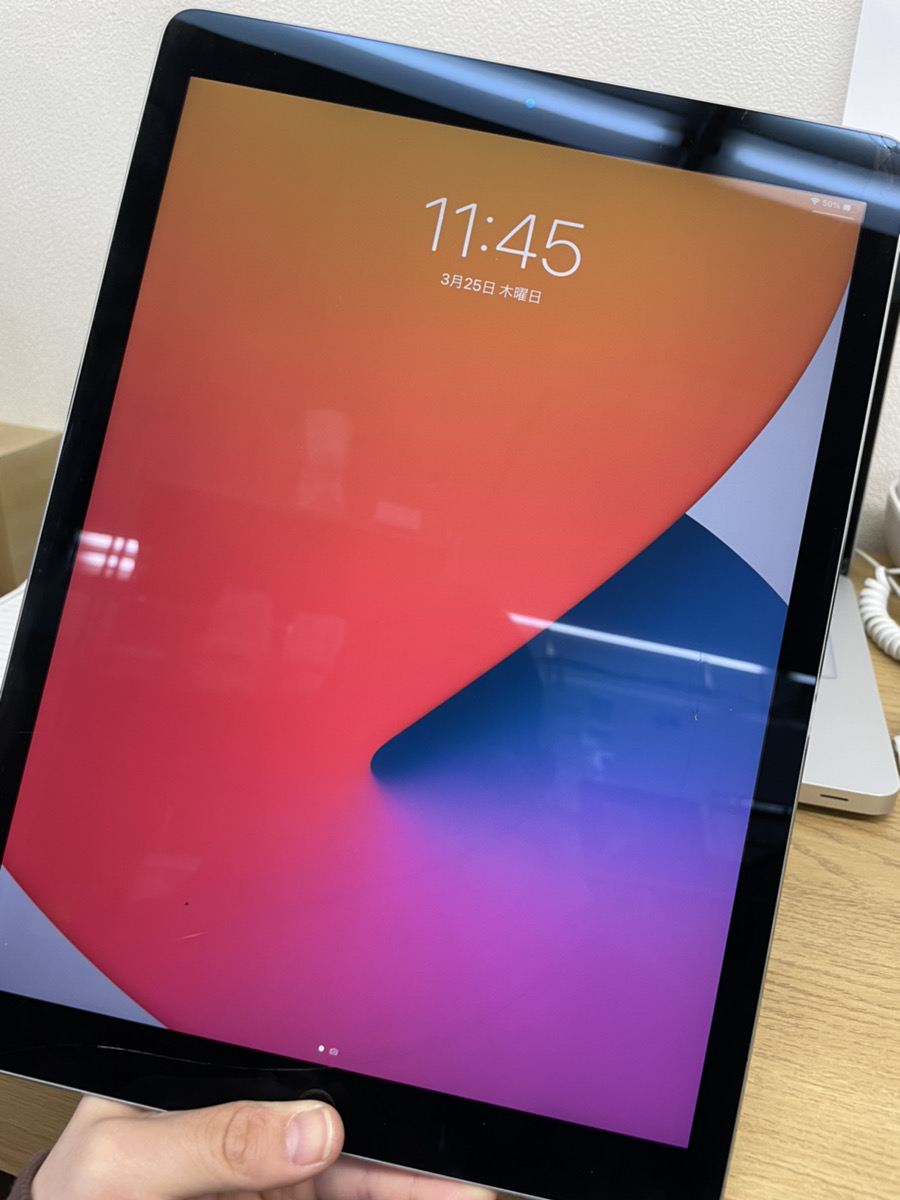 iPadPro12.9②	64GB	スペースグレー	Softbank　故障品（画面割れ）