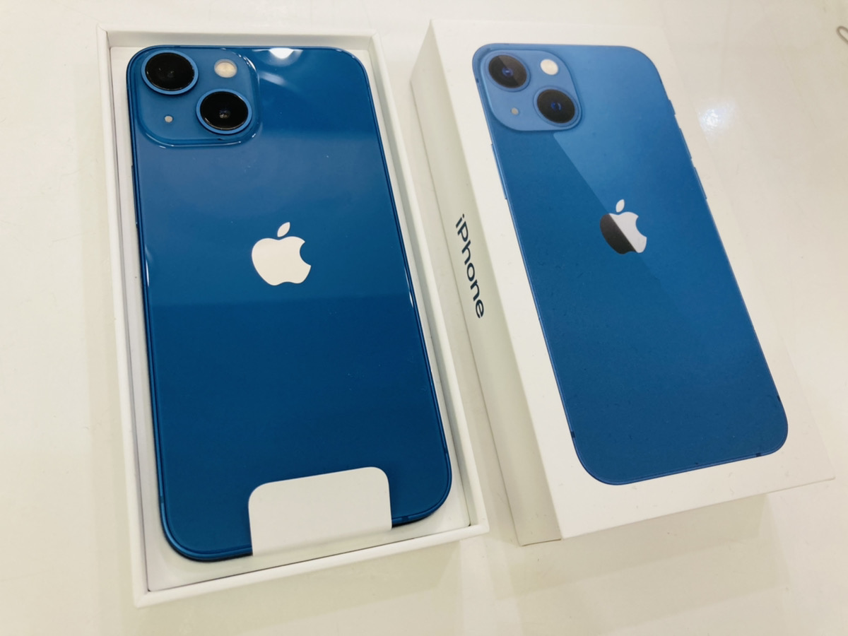 iPhone13mini 512GB docomo△ ブルー 開封済み新品未使用品