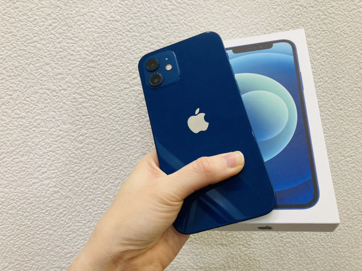 iPhone12 128GB ブルー SoftBank△ 中古箱付属品あり