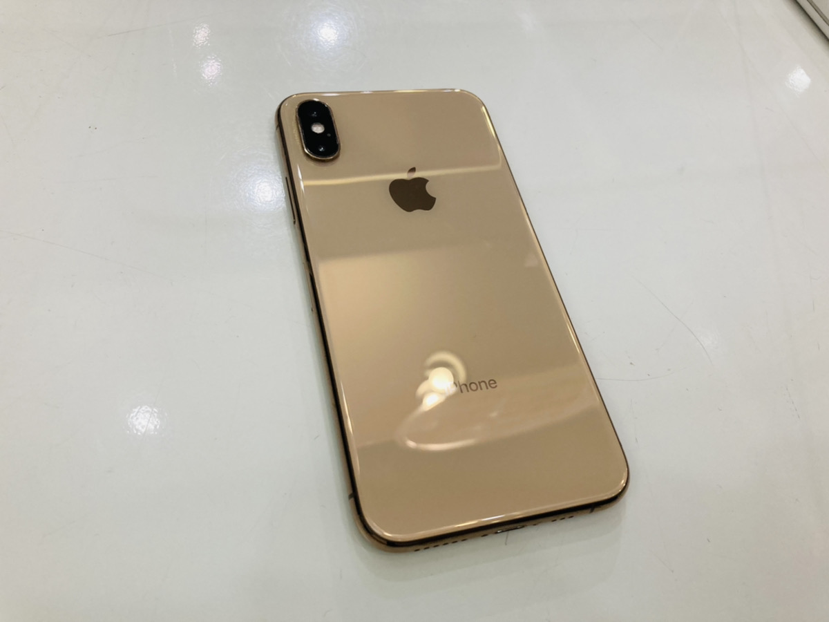 iPhoneXs 64GB ゴールド au◯ 中古本体のみ