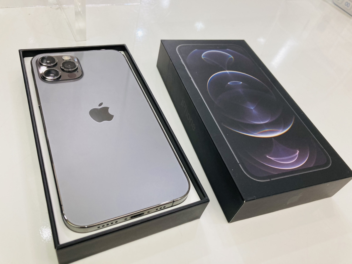iPhone12Pro 128GB グラファイト au△ 中古箱付属品あり