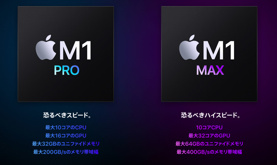  MacBook Proの違い
