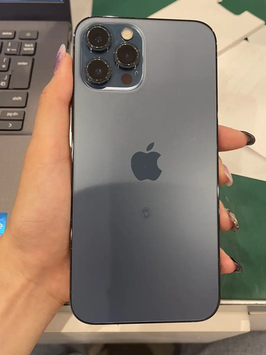 iPhone12 Pro Max 256GB パシフィックブルー SB△ SIM解除品 中古本体