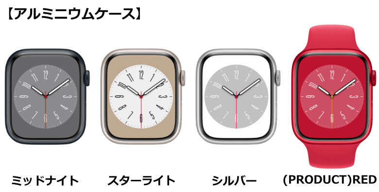 Apple Watch Series 8の新機能/デザイン/色/Series 7・SEとの比較と旧