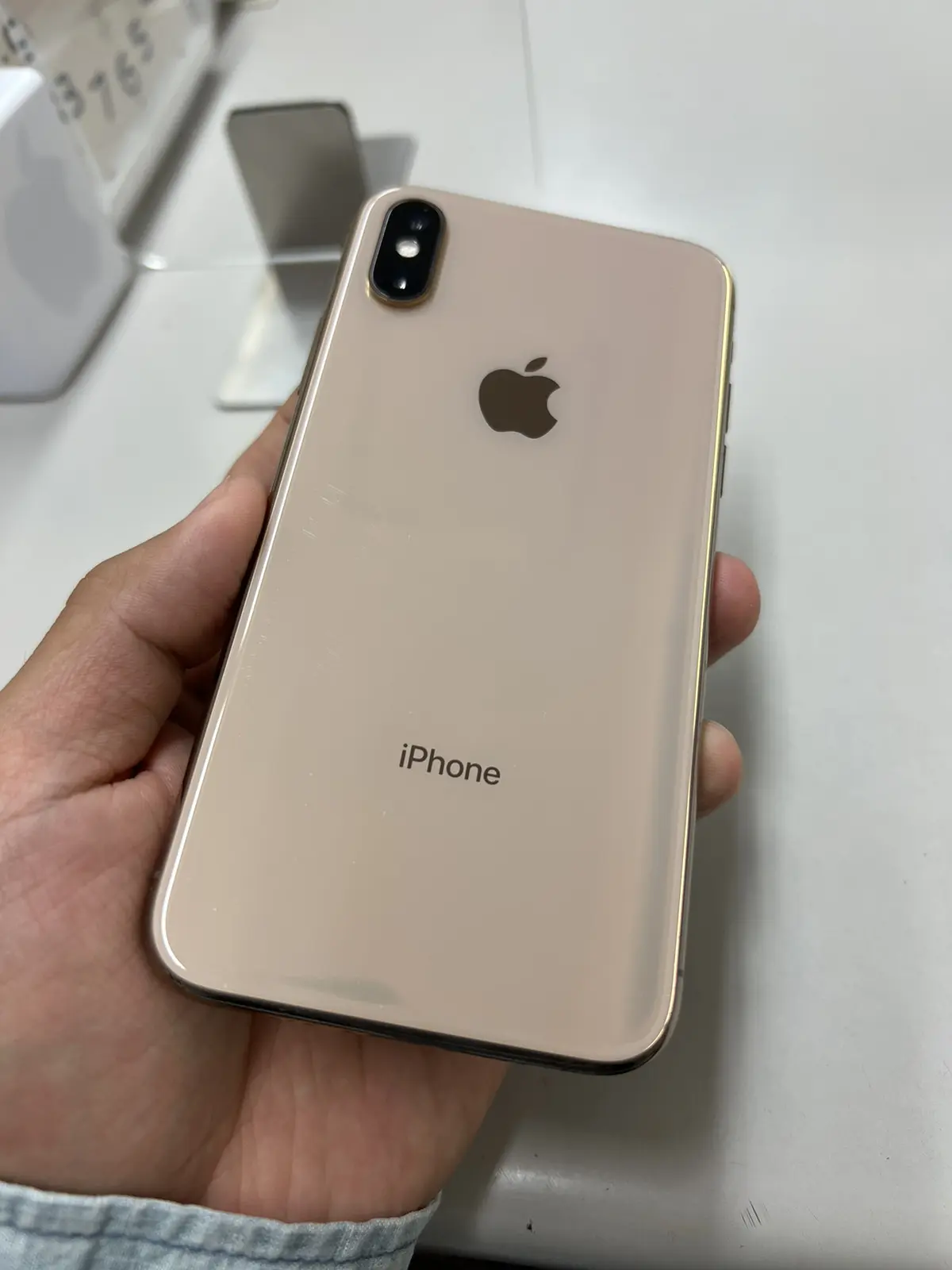 iPhoneXS 256GB ゴールド au△ SIM解除品 中古本体のみ - スマホ