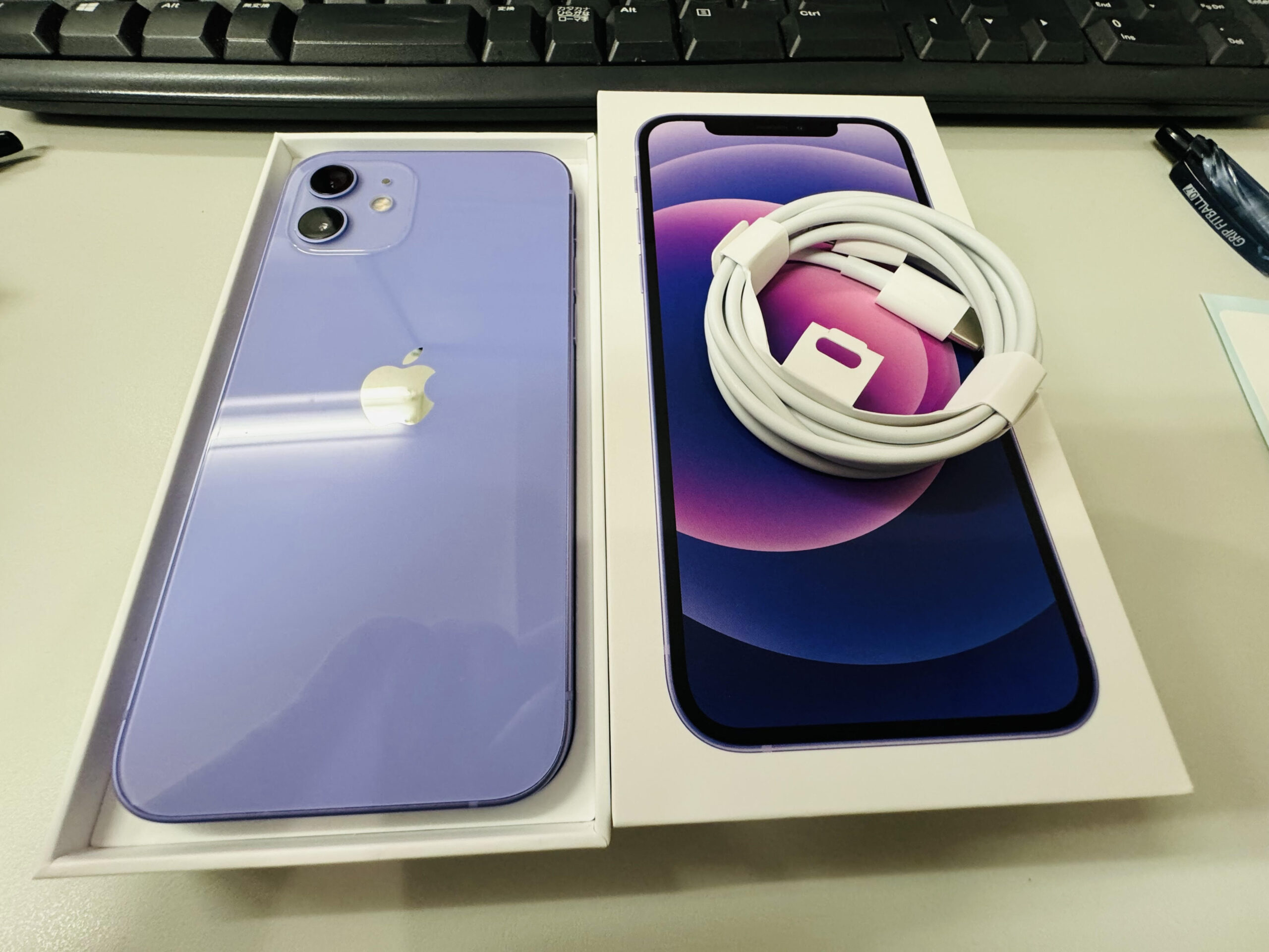 iPhone12 128GB purple Softbank 〇 中古美品 【所沢店】