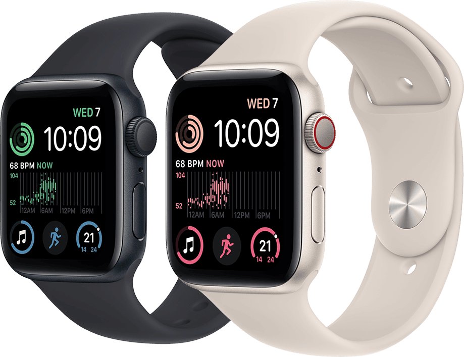 Apple Watch SE2 40mm GPSモデル シルバーアルミニウムケース/ホワイトスポーツバンド MNJV3J/A 32GB