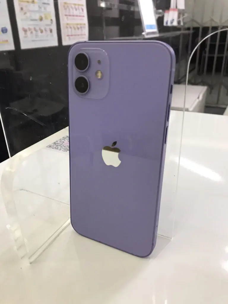iPhone12 128GB 中古品 パープル 本体,箱あり au【川崎店