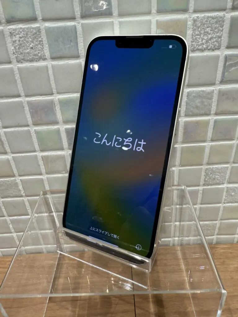 iPhone13 128GB バッテリー77% SB△ 画面背面傷あり フレーム