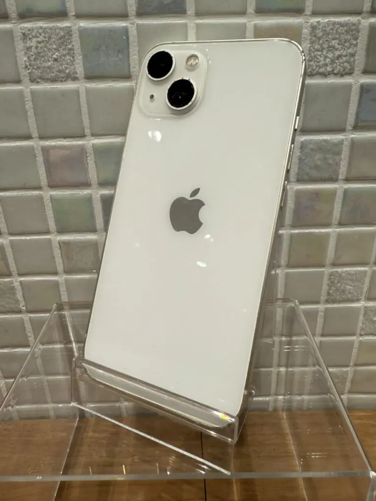 iPhone13 128GB バッテリー77% SB△ 画面背面傷あり フレーム