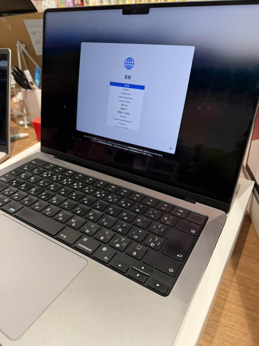 MacbookPro14inch 16GBユニファイドメモリ 512GB 中古箱付属品あり【錦糸町PARCO店】