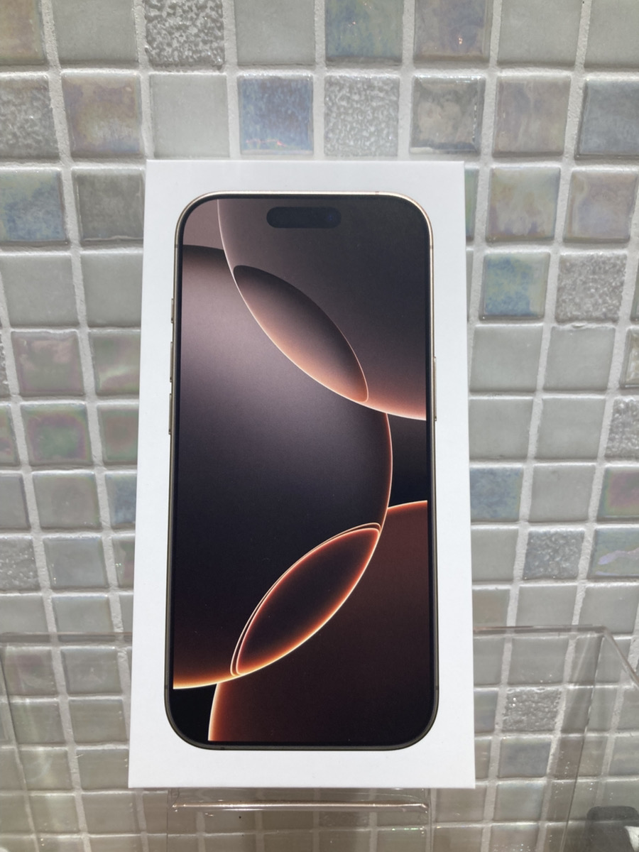 iPhone16Pro 512GB デザートチタニウム AppleSIMフリー 新品未開封 【錦糸町PARCO店】