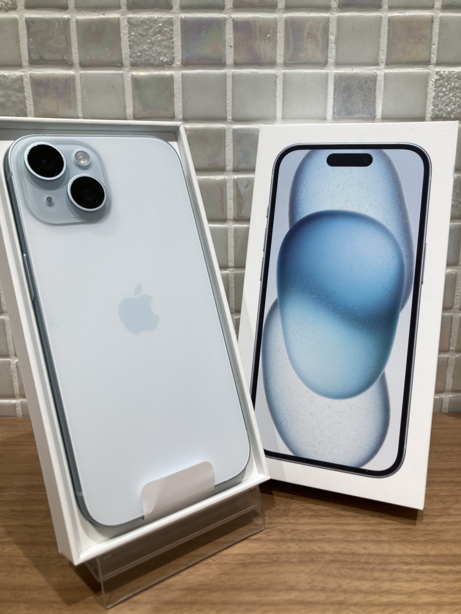 iPhone15 128GB AppleSIMフリー 中古箱あり未品【錦糸町PARCO店】