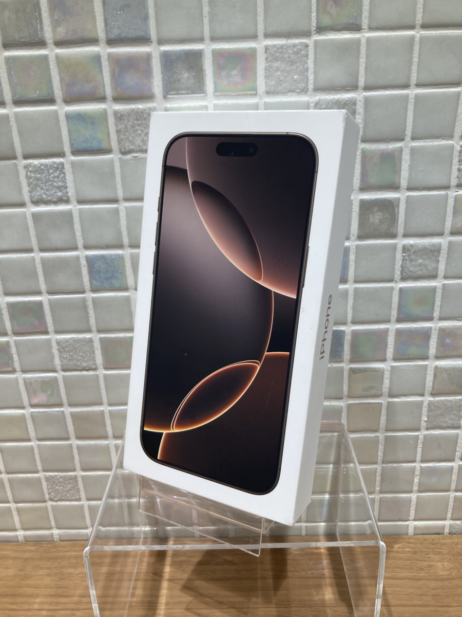 iPhone16ProMax 512GB 新品未開封 au△ 箱傷あり【錦糸町PARCO店】