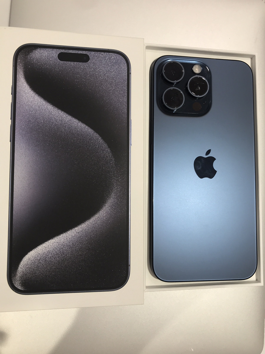 iPhone15 Pro Max 256GB 中古 本体 箱ありApple SIMフリー【COCO東急プラザ蒲田店】
