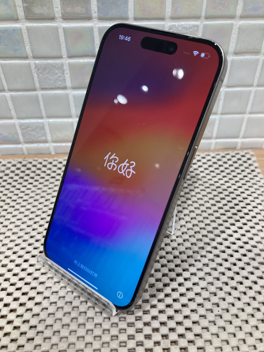 iPhone15Pro 128GB au△ 中古本体のみ 本体傷打痕多数あり【錦糸町PARCO店】
