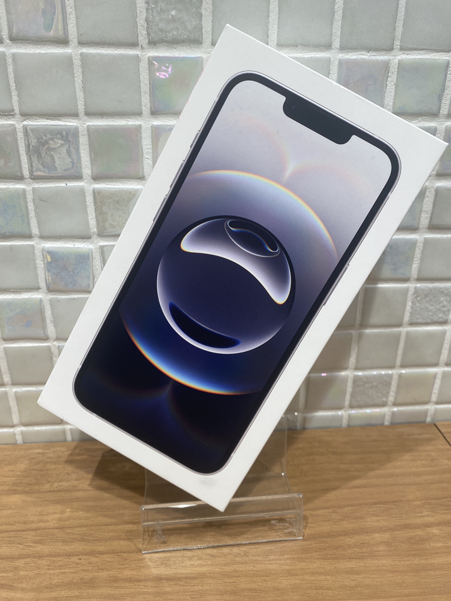 iPhone16e 128GB SB△ 新品未開封未アクティベート【錦糸町PARCO店】