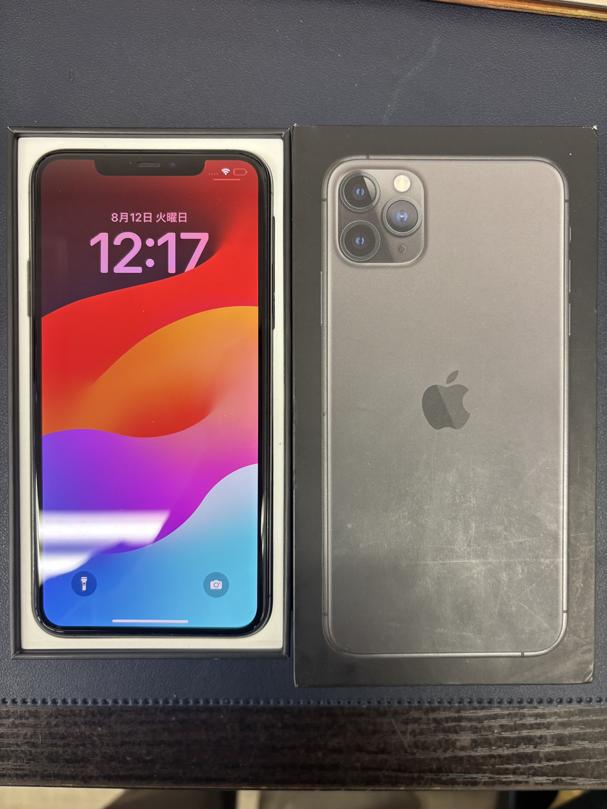iPhone11ProMax 256GB スペースグレイ SB ◯ 中古 箱あり付属品なし 【新宿南口店】