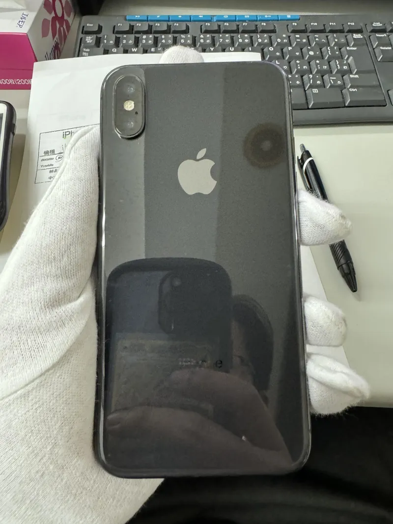 iPhoneX 256GB au black 故障品(画面割れ) 〇 【所沢店】