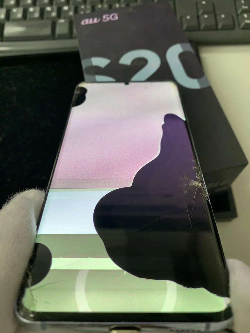 Galaxy S20 5G au 故障品 〇 液晶漏れアリ