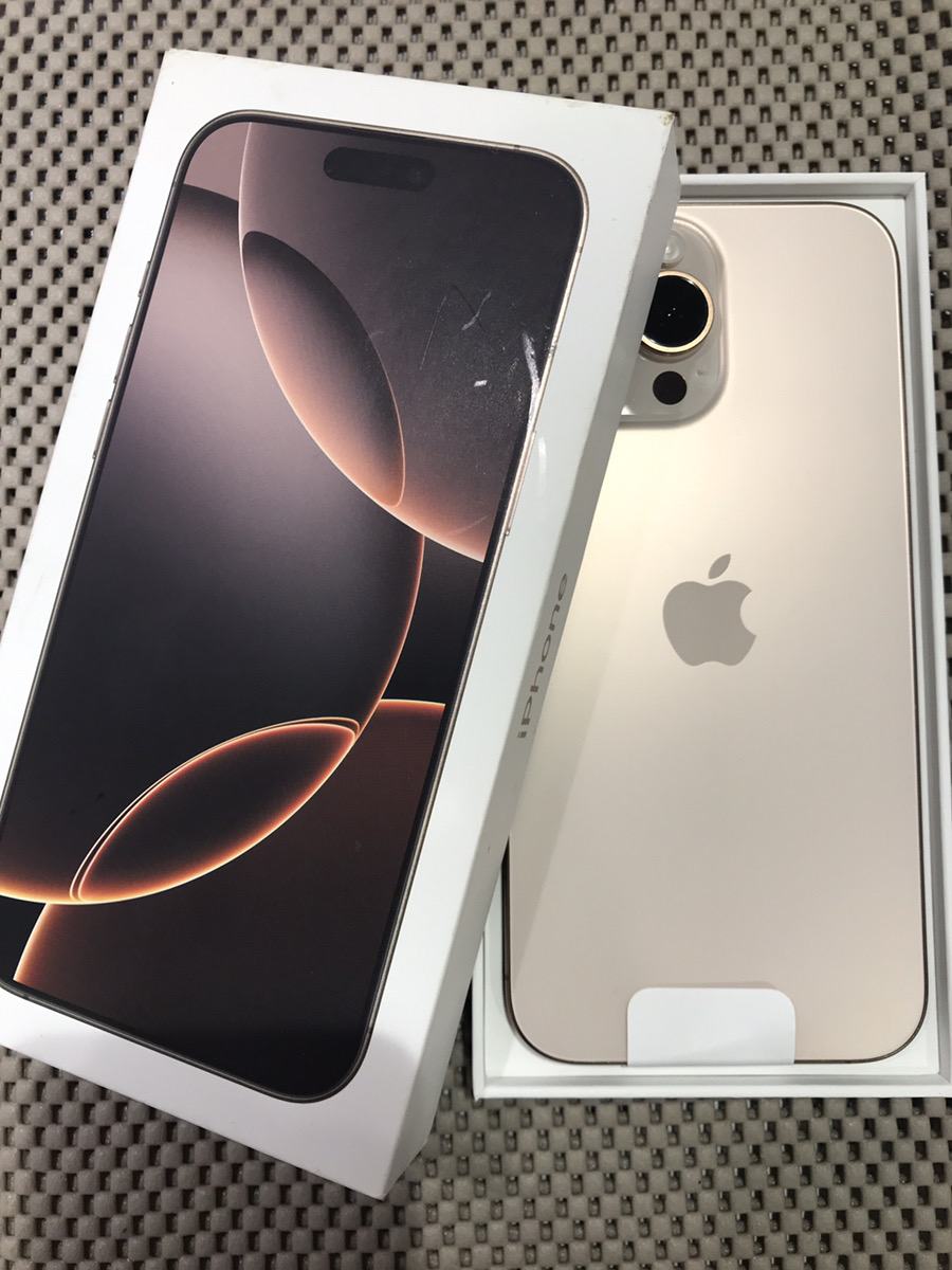 iPhone 16 Pro Max 256GB SBM系 △ 新品　　【COCO東急プラザ蒲田】
