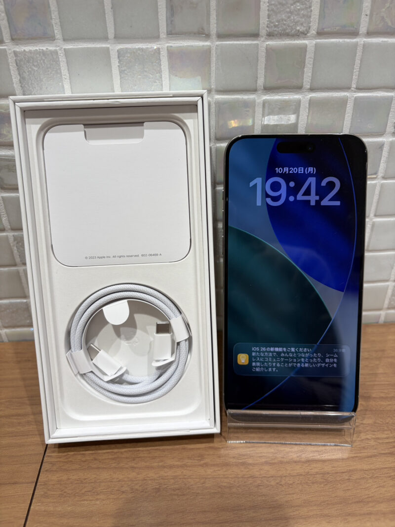 iPhone15ProMax 256GB SIMフリー 中古付属品あり【錦糸町PARCO店】