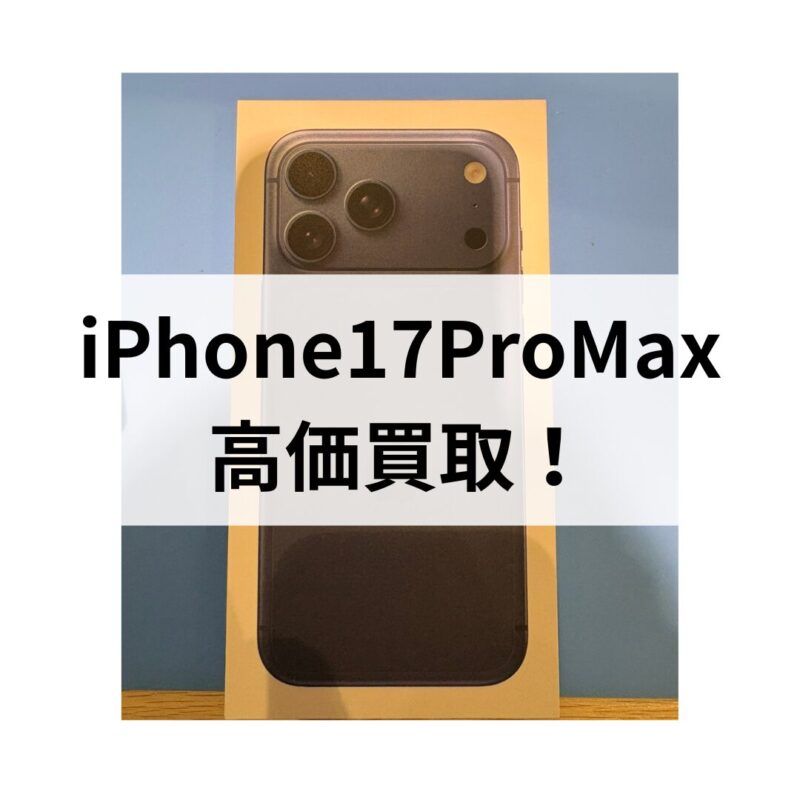 iPhone17ProMax・1TB・SIMフリー・ネットワーク利用制限対象外【クイック天神地下街店】