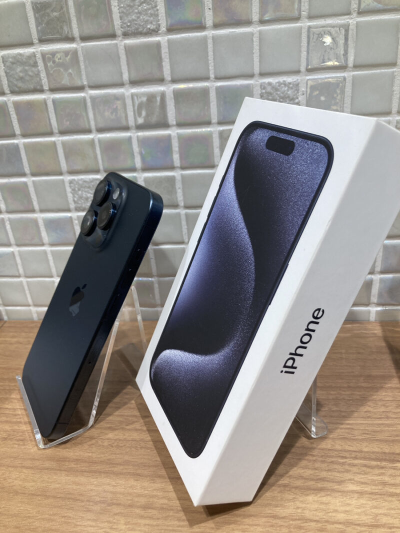 iPhone15Pro　128GB　ブルーチタニウム　SIMフリー　【錦糸町PARCO店】