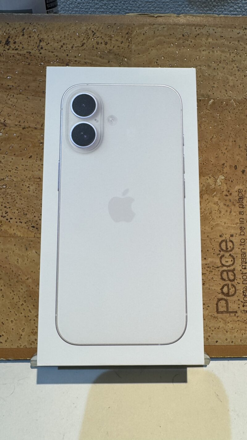 Apple iPhone16(アップル アイフォン 16)SIMフリー版,新品未開封品【広島パルコ新館店】