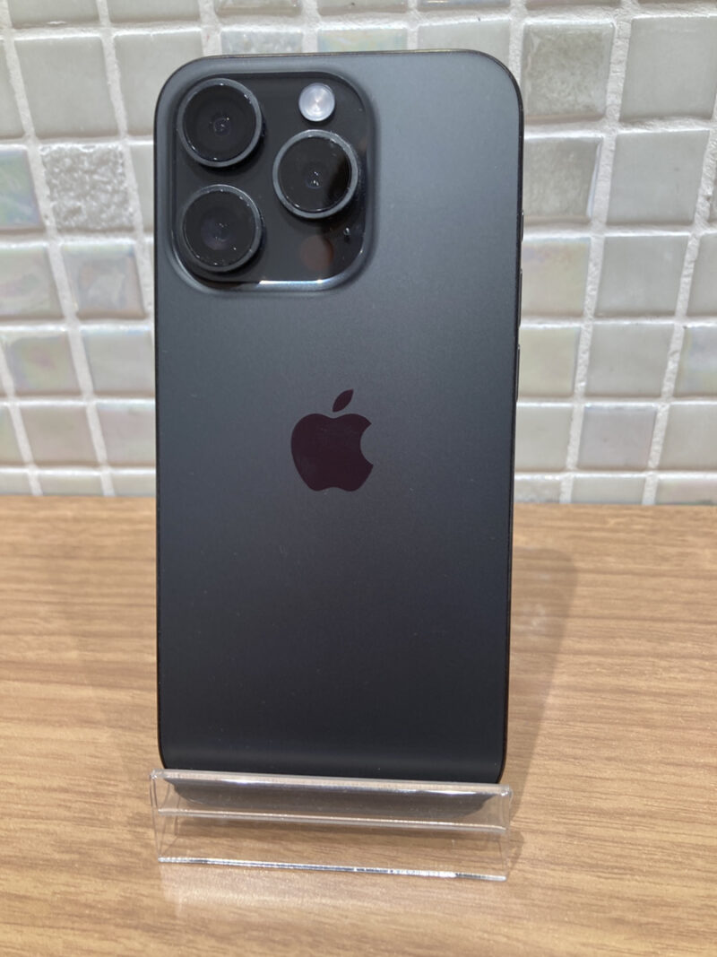 iPhone15Pro　256GB　ブラック　AppleSIMフリー中古品　【錦糸町PARCO】