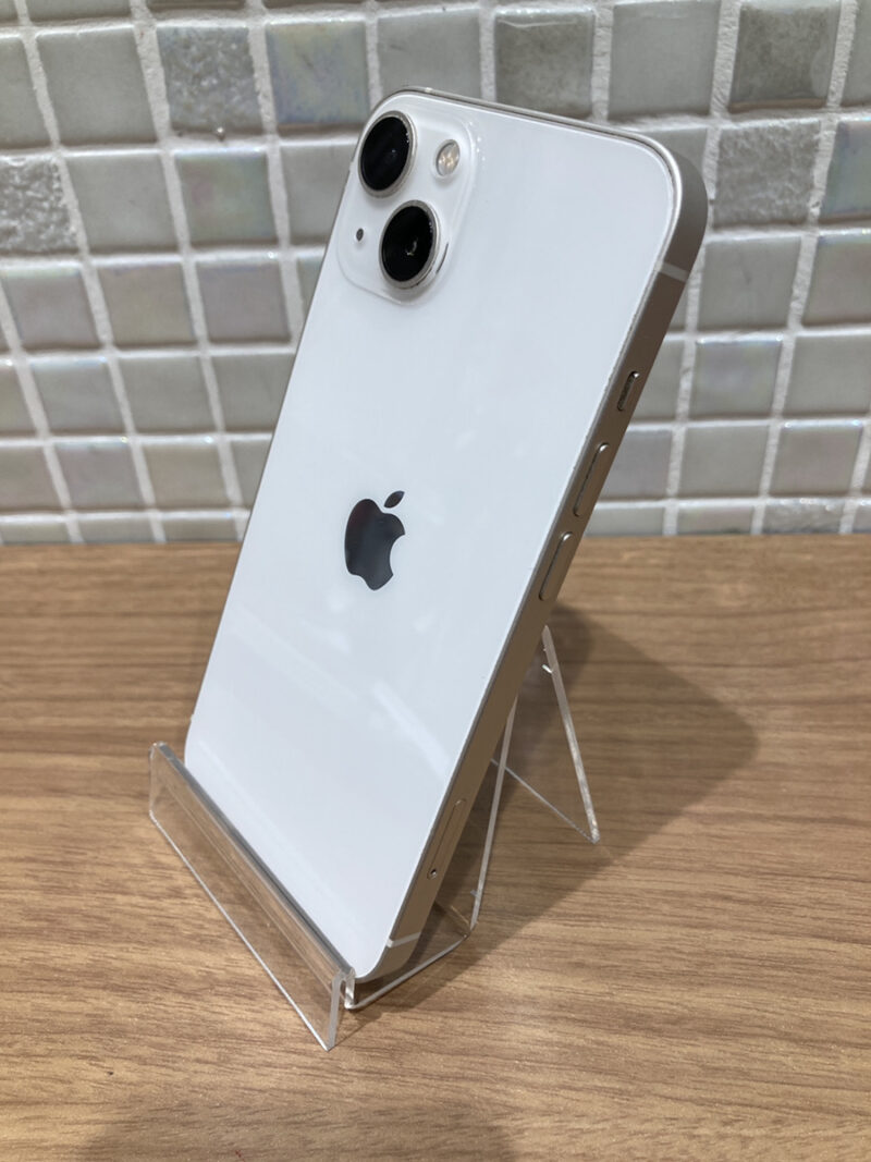 iPhone13 128GB　ホワイト　au△　中古品　【錦糸町PARCO】