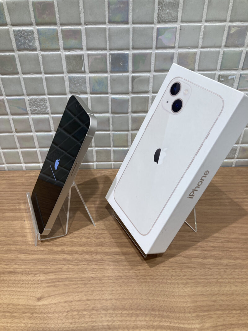 iPhone13　128GB　ホワイト　利用判定ー　箱付属品未使用　中古品　【錦糸町PARCO】