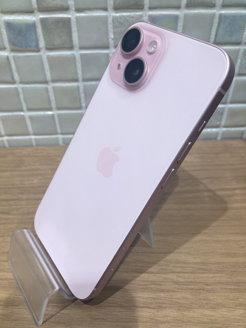 iPhone15　128GB　ピンク　SB△　中古品　【錦糸町PARCO】