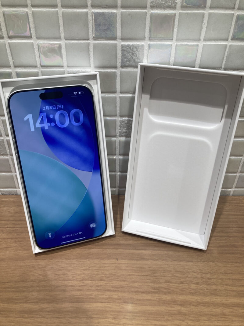 iPhone17promax　512GB　ドコモ△　新品開封済み　初期フィルムなし　【錦糸町PARCO】