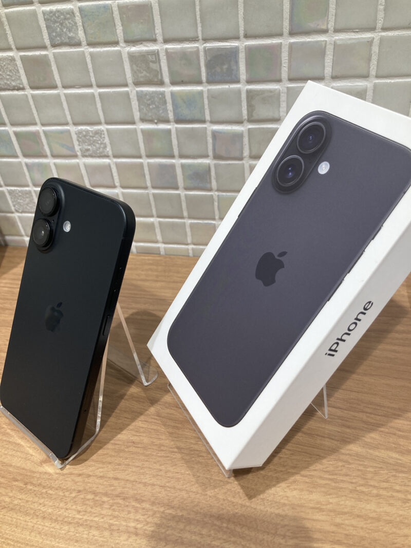 iPhone16　256GB　利用判定ー　箱、使用済み付属品あり 中古品 【錦糸町PARCO】