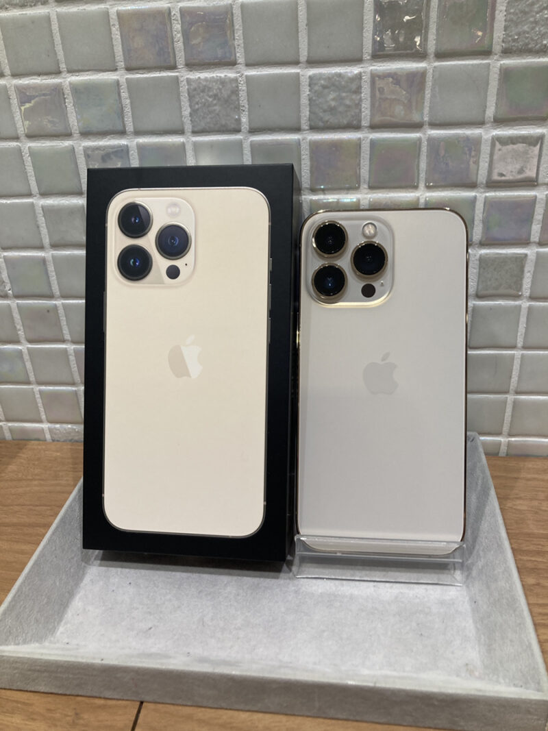 　iPhone13Pro 128GB au〇　箱あり　付属品未使用　中古品　【錦糸町PARCO店】