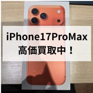 iPhone17ProMax・512GB・SIMフリー・ネットワーク利用制限対象外【クイック天神地下街店】